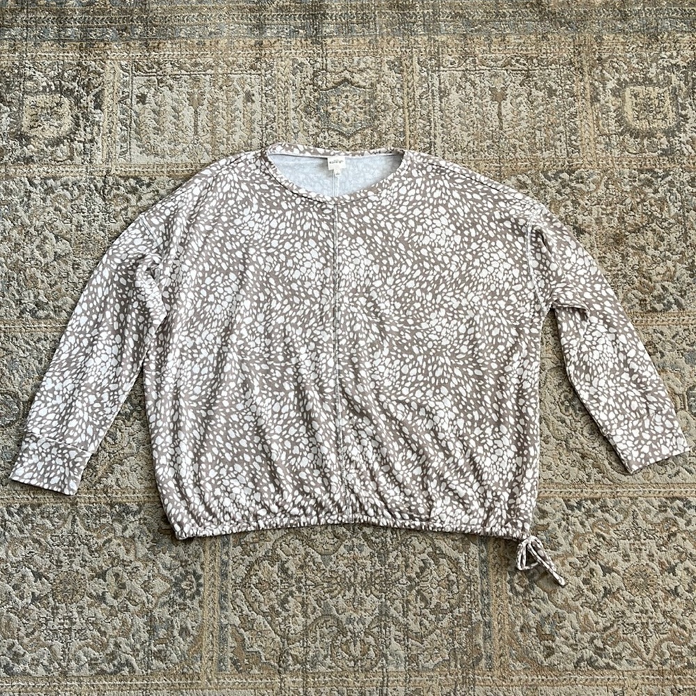 Drawstring-waist top